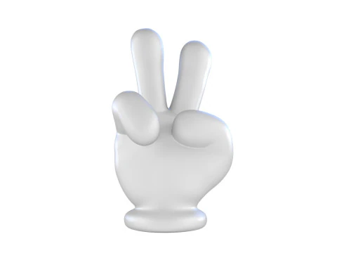 Mickey Hand - Victory 3D Print Model