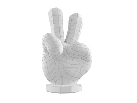 Mickey Hand - Victory 3D प्रिंट मॉडल