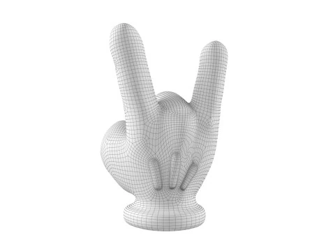 Mickey Hand - ILY 1 3D Print Model