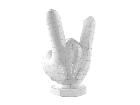 Mickey Hand - ILY 1 3D Print Model