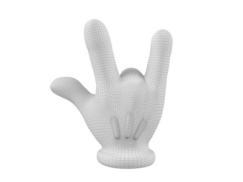 Hand Mickey - ILY 2 Modelo de Impressão 3D