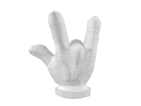 Hand Mickey - ILY 2 Modelo de Impressão 3D