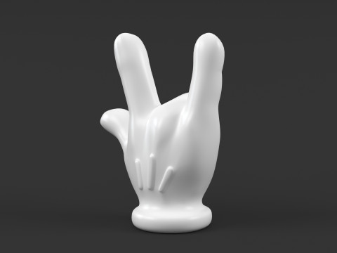 Hand Mickey - ILY 2 Modelo de Impressão 3D