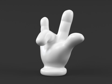 Hand Mickey - ILY 2 Modelo de Impressão 3D