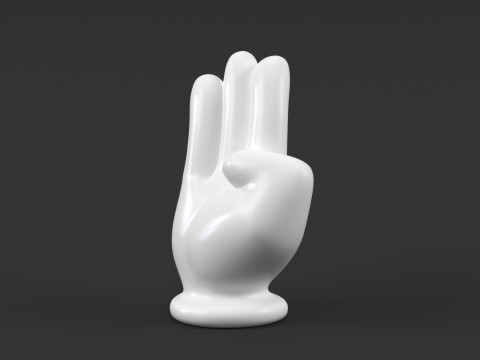 Mickey Hand - Palm 1 3D 프린트 모델