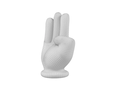 Mickey Hand - Palm 1 3D Print Model