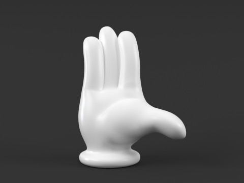 Mickey Hand - Palm 2 Model do druku 3D