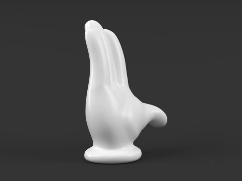 Mickey Hand - Palm 2 3D Print Model