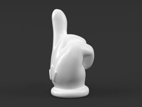 Mickey hand - index finger 3D Print Model