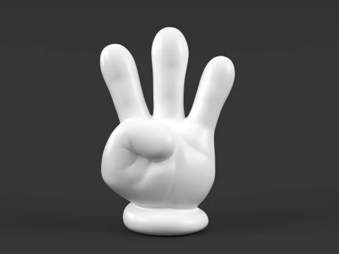 Mickey Hand - Three 3D Print Model