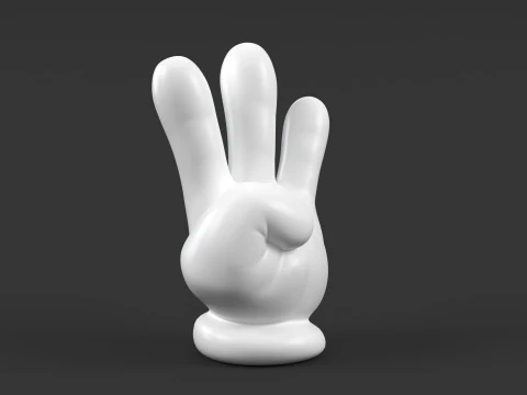 Mickey Hand - Three 3D Print Model