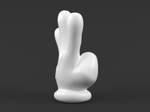 Mickey Hand - Three 3D प्रिंट मॉडल