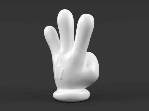Mickey Hand - Three 3D Print Model