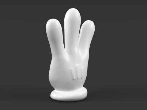 Mickey Hand - Three 3D Print Model