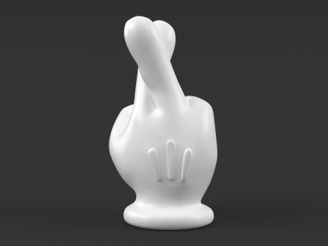 MIckey Hand - Cross 3D Print Model