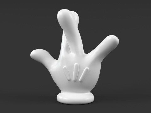 MIckey Hand Cross Palm 3D प्रिंट मॉडल