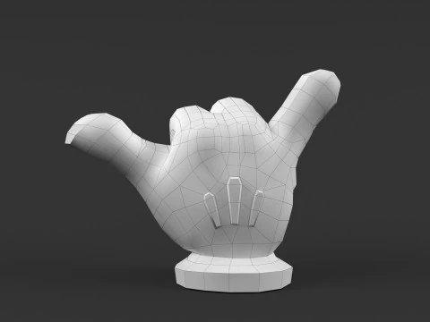 Mickey Hand - Shaka v2 3D Print Model