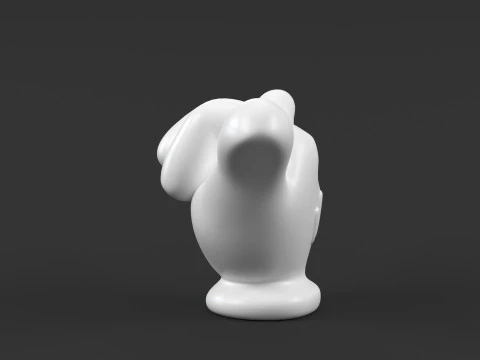 Mickey Hand - Shaka v2 3D Print Model