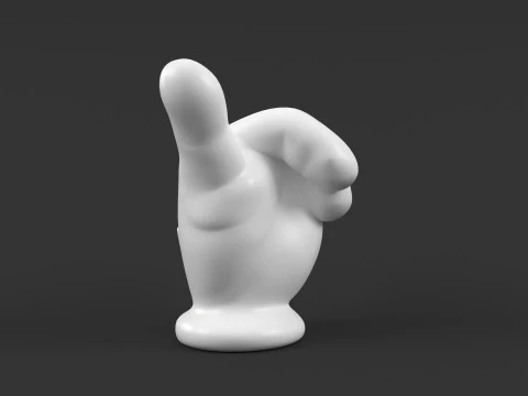Mickey Hand - Shaka v2 3D Print Model