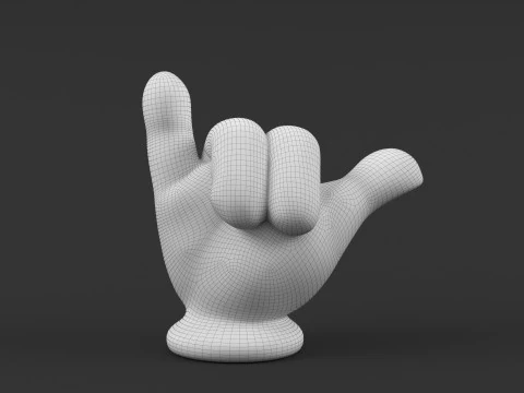 Mickey Hand - Shaka v1 3D Print Model