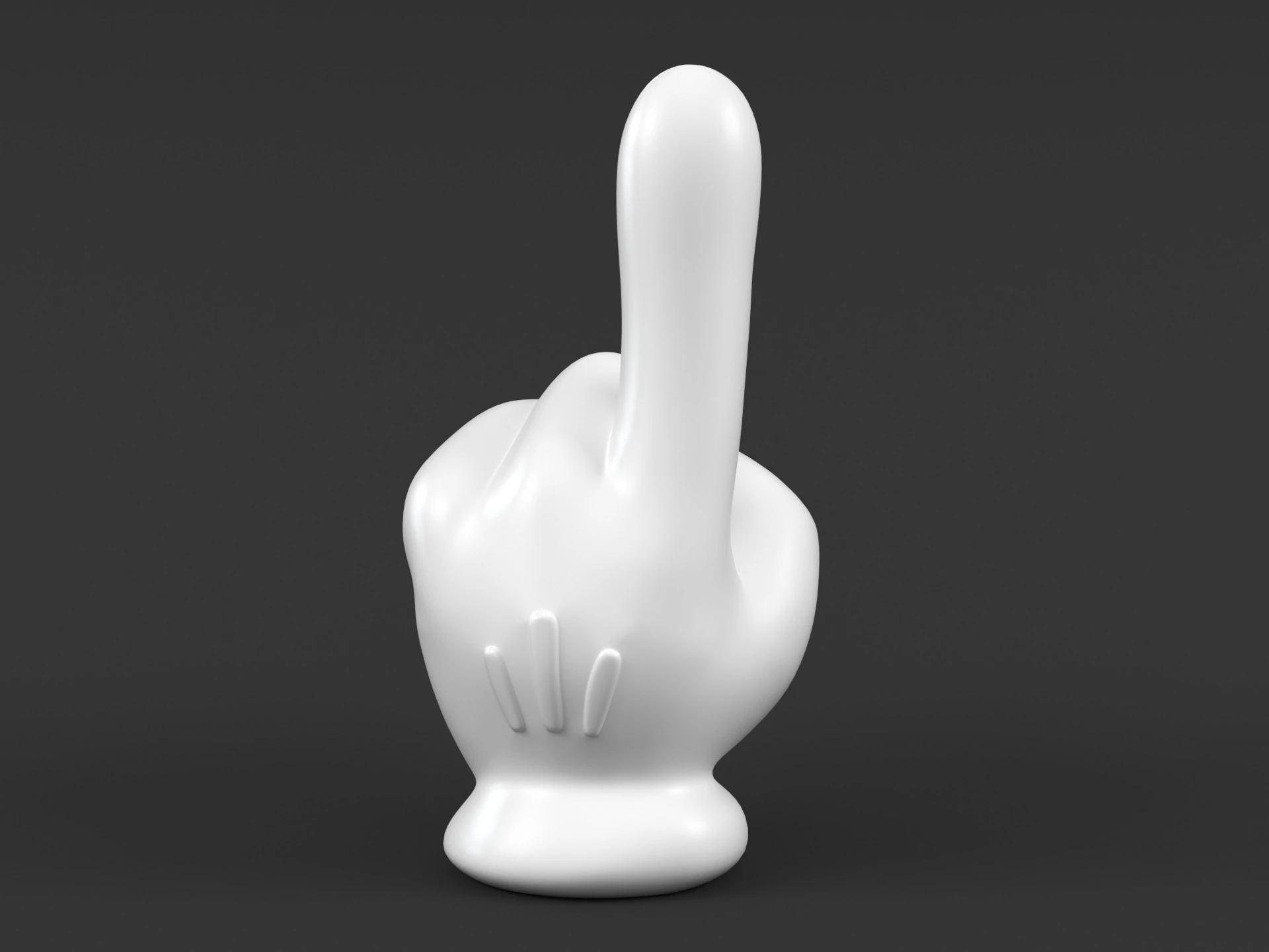 Mickey Hand - One 3D Print Model .c4d .max .obj .3ds .fbx .stl .blend 