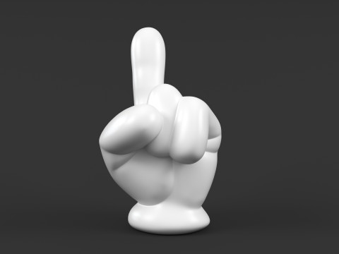 Mickey Hand - One 3D 打印模型