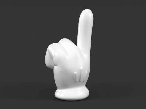 Mickey Hand - One 3D 打印模型