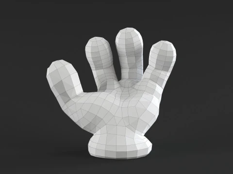 Mickey Hand - Angry 3D Print Model