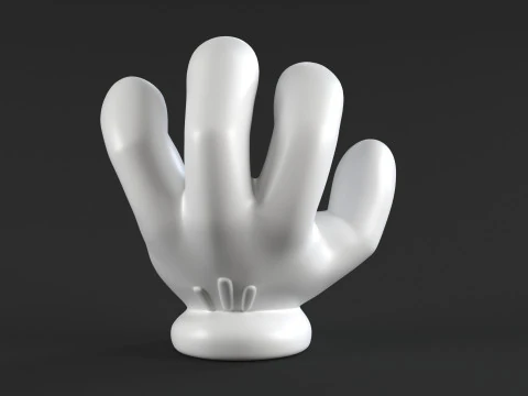 Mickey Hand - Angry 3D Print Model
