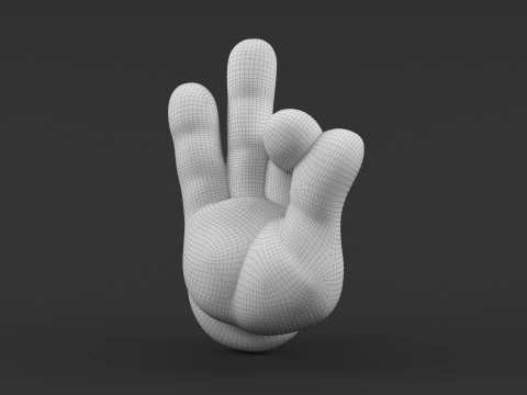 Mickey Hand Buddha 3D Print Model