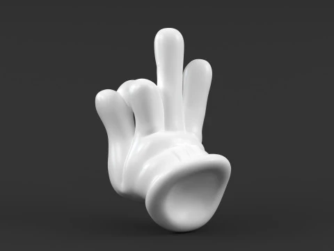 Mickey Hand Buddha 3D Print Model