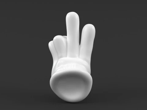 Mickey Hand Buddha 3D Print Model
