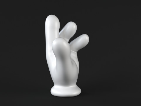Mickey Hand - Handshake 3D Принт Модель
