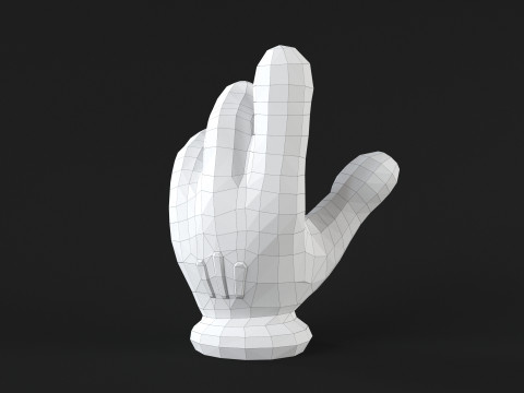 Mickey Hand - Handshake 3D Принт Модель