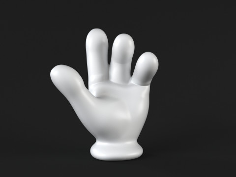 Mickey Hand - Handshake 3D Принт Модель