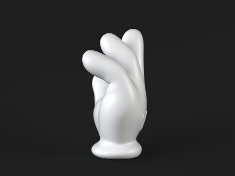 Mickey Hand - Handshake 3D Принт Модель