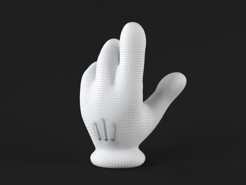 Mickey Hand - Handshake 3D Принт Модель