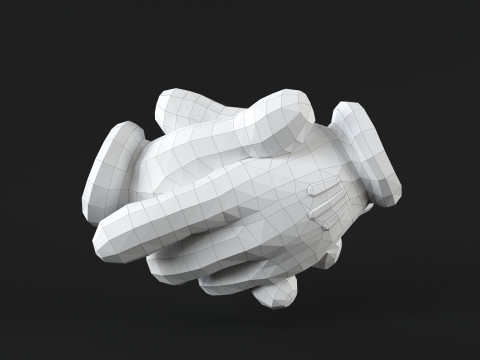 Mickey hand handshake 2 3D Print Model