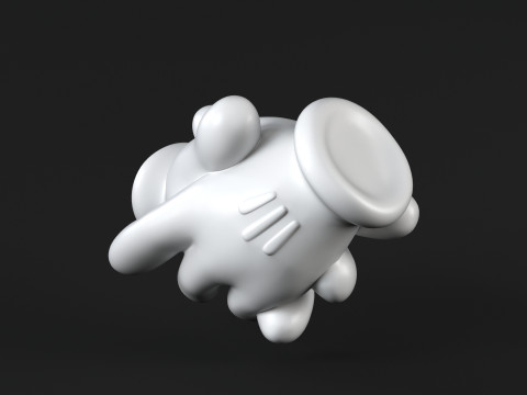 Mickey hand handshake 2 3D Print Model