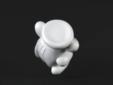 Mickey hand handshake 2 3D Print Model