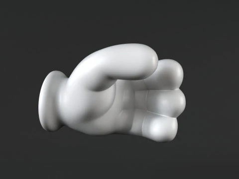 미키 손 - 홀드 3D 프린트 모델
