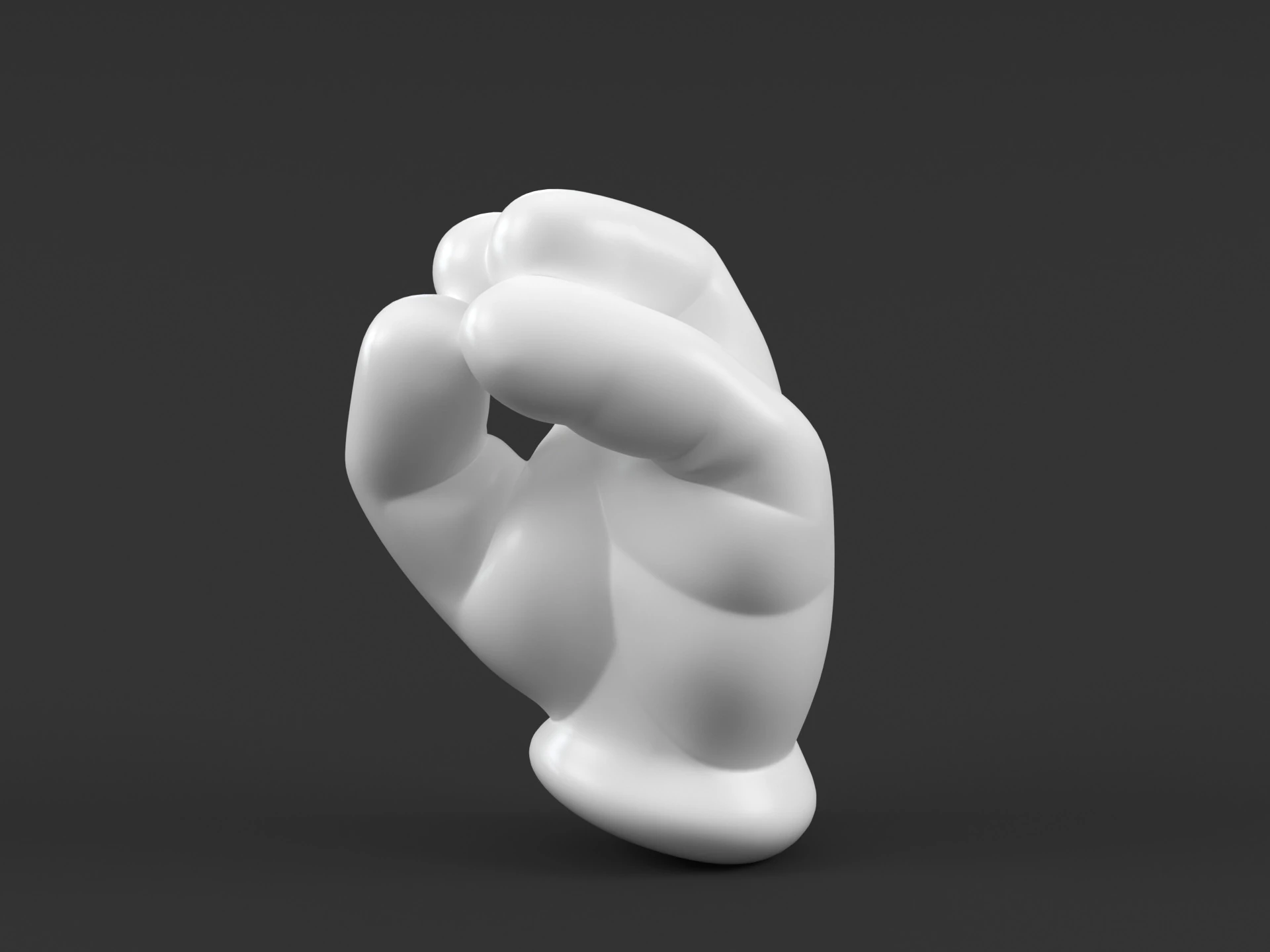 Hand Mickey - Italian 3D Print Model .c4d .max .obj .3ds .fbx .stl .blend 