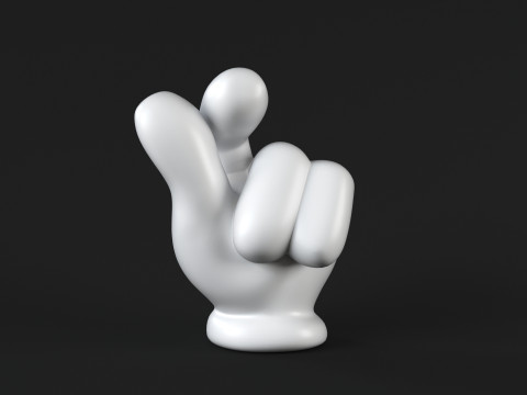Hand Mickey - Money Model Cetak 3D