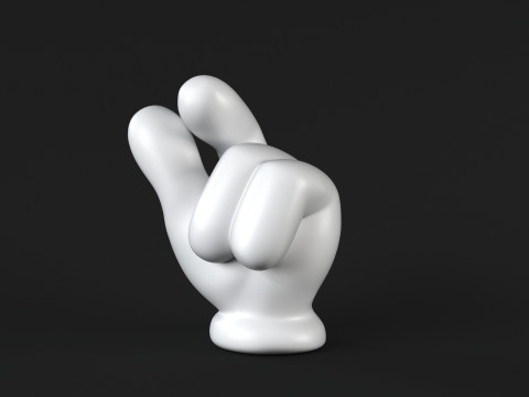 Hand Mickey - Money Model Cetak 3D