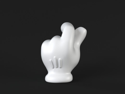 Hand Mickey - Money Model Cetak 3D