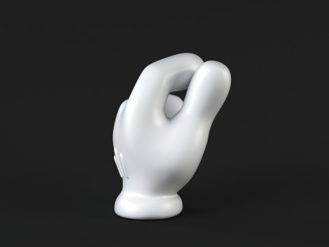 Hand Mickey - Money Model Cetak 3D