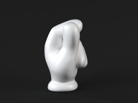 Hand Mickey - Money Model Cetak 3D
