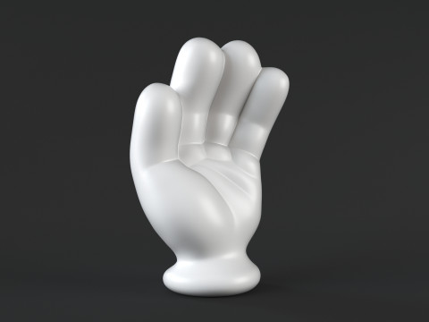 Hand Mickey - Handful 3D Print Model