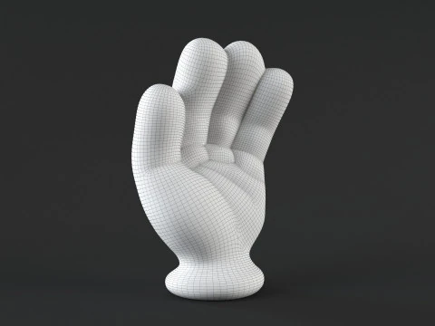 Hand Mickey - Handful 3D Print Model