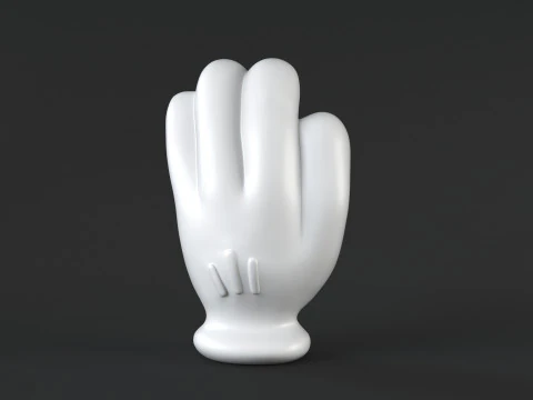 Hand Mickey - Handful 3D Print Model